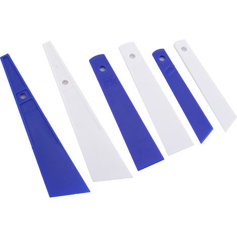 Lot de 6 outils en plastique pour appliquer la colle, raclette, outils pour le travail du cuir et accessoires de couture faits main (1/5)