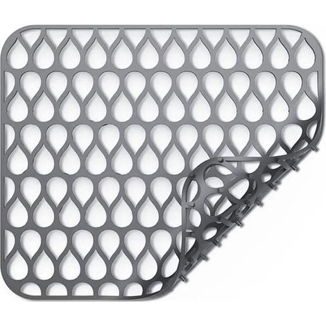 Protecteurs d'évier silicone - KZQ - Grille antidérapante - Pliante porcelaine ALIMENTAIRE (1/4)