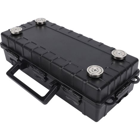 Boîte à clés magnétique dissimulée sous la voiture, porte-outils portable, organisateur de rangement pour étiquettes de sécurité et clés de rechange, 28 x 12 x 7 cm (1/5)