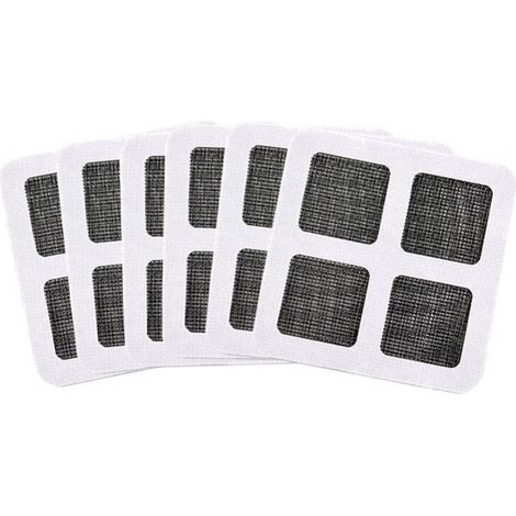 24pcs Ruban Adhesif Reparation Moustiquaire, Patch Repare Moustiquaire Réparation de Fenêtre Kit de Moustiquaire Adhesive Reparation (paquet de 6 pièces)