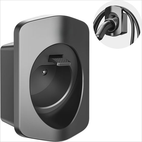 Support de chargeur EV type 2, organisateur de câble mural pour voitures électriques IEC 62196-2, gestion du câble de charge intérieur/extérieur