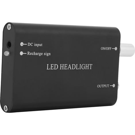 Lampe frontale LED dentaire portable rechargeable 110-240V, noir, avec prise UE, pour loupe de grossissement (1/5)