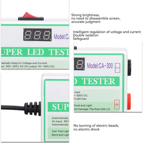 Testeur de perles LED haute précision, voltmètre DC pour rétroéclairage TV lampe écran, prise US 85V-265V (1/5)