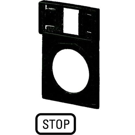 Support +étiquette STOP EATON Q25TS-110