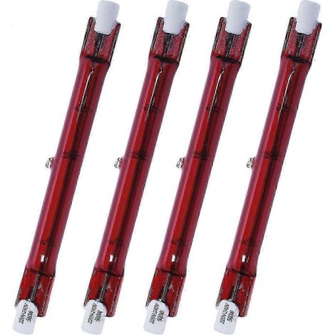 Ampoule halogène 500 W Ruby compatible avec les chauffages de jardin Heatmaster R7 - Lot de 4 (1/5)