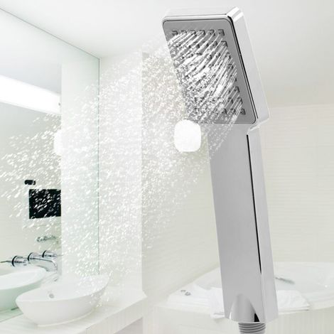 Tuyau de douche haute pression en acier inoxydable 1,5 m UK G1/2 (1/5)