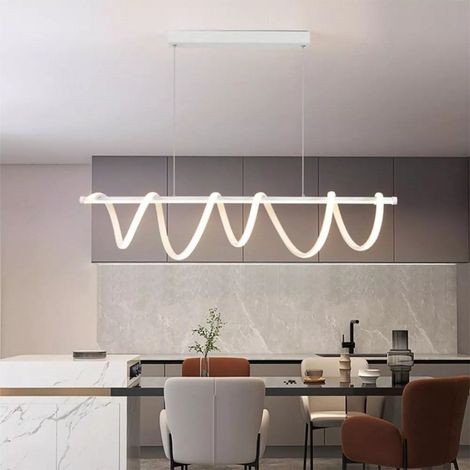 Lampadario Led 3 Tonalita Luce Bianca Calda Naturale 60 Watt Stile Moderno (1/4)