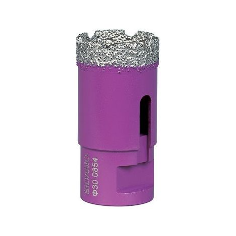 Sidamo – Trépan diamant à sec 30 mm M14 – Perçage céramique, marbre, granit – Tête entièrement diamantée – Vitesse max 12 200 tr/min (1/3)