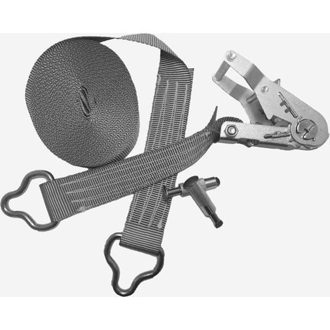 Direct Filet – Sangle de soutien pour bâche de piscine 11m – Kit complet avec cliquet de tension et pitons escamotables – Accessoire indispensable