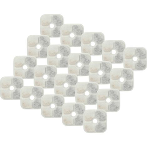vhbw 20x Filter kompatibel mit Catit PIXI Trinkbrunnen für Katzen, Hunde - Filterelement