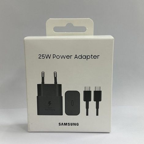 Chargeur d'origine Samsung 25w Charge ultra rapide adaptateur ue US USB C Cargador Samsung Galaxy S25 S24 Ultra Plus A56 A36 A55 (1/5)
