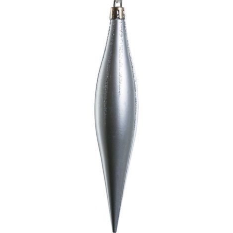 TrendLine Weihnachtskugeln Zapfen bruchfest, langlebig 15 cm silber 8 Stück Jahreszeitliche Dekoration (1/2)