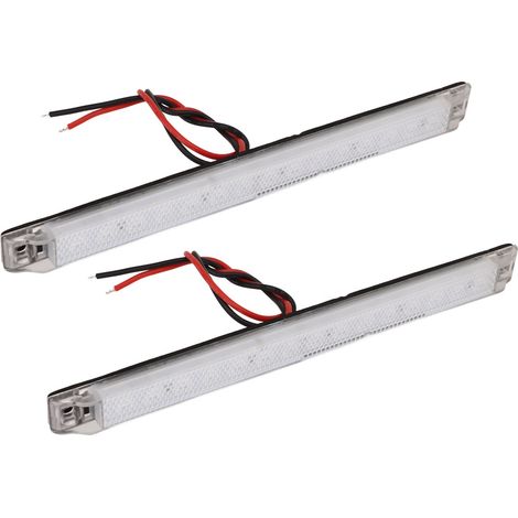 2 Feux de gabarit LED 12V DC IP65 étanches, marqueurs latéraux et clignotants pour camping-cars, bateaux et yachts (1/5)