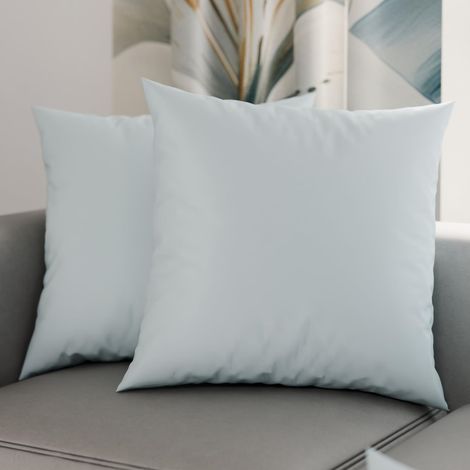 Lot de 2 Taies d'oreiller de Lit 35x35 cm, Housses de Coussin Unies Couleur Céleste, Taie Oreiller 100% Microfibre Hypoallergénique, Fabriqué en Italie (1/3)