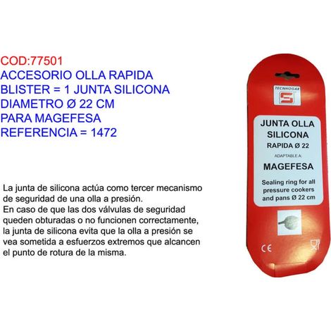 Junta de Silicona para Olla Rápida Magefesa 22cm BL1
