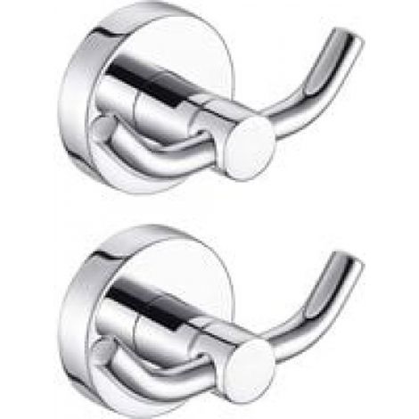 Crochets porte-serviettes salle bain design moderne, lot de 2 (1/4)