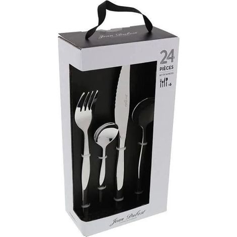Juego de cubiertos de acero inoxidable de 24 piezas - NV080990X01047 - Jean Dubost -