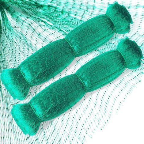 2pcs 4mX12m Bird Netting to Protect Garden Plants, Fruits, Flowers, Vegetables - Sturdy Green (1/5)
