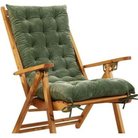 Coussin de chaise extérieur épais et confortable – Coussin de jardin polyvalent pour intérieur et extérieur – Dimensions 48 × 150 cm – Vert foncé