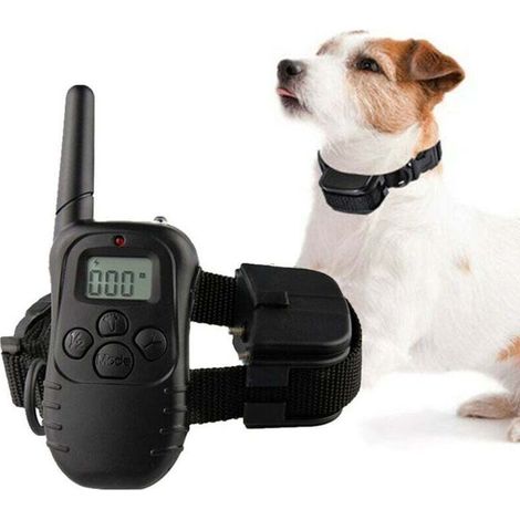 Collier de dressage électrique pour chien – Étanche et rechargeable – Portée 300 mètres – Vibration, choc et signal lumineux (1/5)