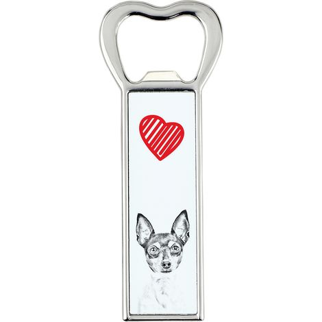 American Toy Terrier, Toy Fox Terrier - apribottiglie con cane, apri frigorifero personalizzato, regalo unico per uomo di Art-Dog (1/5)