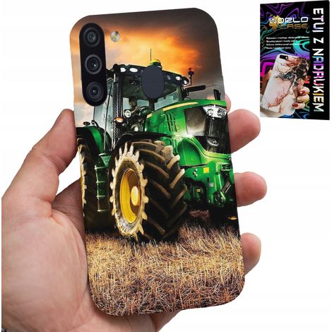 Custodia per Samsung Galaxy A21 - trattore agricolo + vetro (1/5)