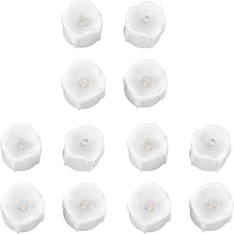 12 Bougies LED électriques Blanc chaud Réalistes Sans flamme Fausses Bougies pour Déco Mariage Halloween (1/5)