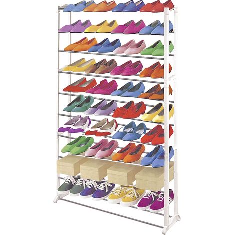 Schuhregal bis 40 Paar Schuhe Schuhständer Schuhschrank Regal Stecksystem Leicht (1/3)