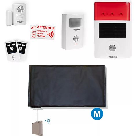 Alarme autonome sans-fil bateau CONFORT 2 - Tapis + 2 détecteurs + sirène solaire + 2 télécommandes (gamme BT) (1/5)