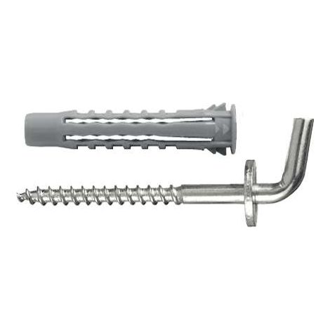 Tasselli universali a 4 settori Diam. 6 x 30 con gancio corto a vite 25 pz.