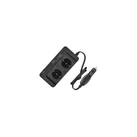 Convertisseur 12v 220v 200W Prise Allume Cigare Transformateur de Tension, 4 Ports USB et 2 Prises EU, Chargeur Voiture Camping Car-Crezuo