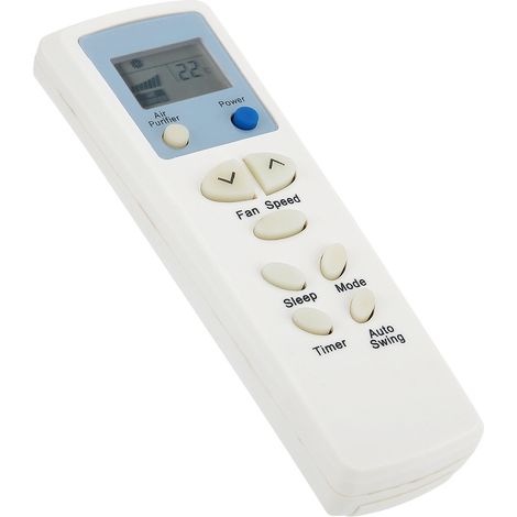 Télécommande en ABS blanc crème avec une portée de 10 m, accessoire pour climatiseur LG (1/5)
