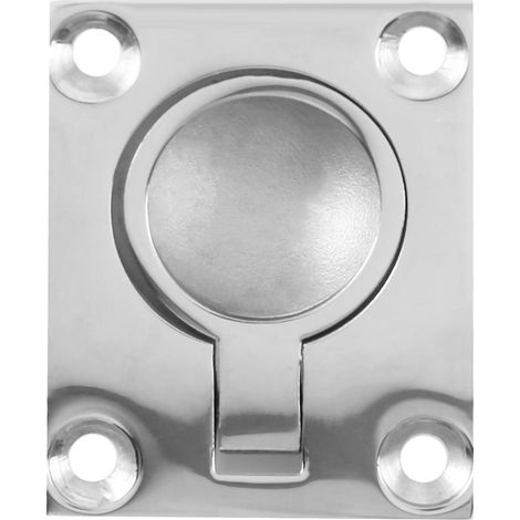 Loquet de trappe de coffre de bateau 48 x 38 mm, poignée de tirage encastrée en acier inoxydable 316 (1/4)