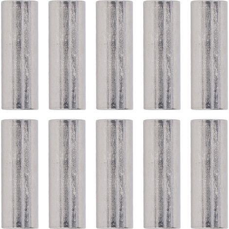 Lot de 10 écrous de raccordement pour tige ronde, filetage femelle, acier inoxydable 304, M8x1,25, longueur 12 L35 mm (1/5)