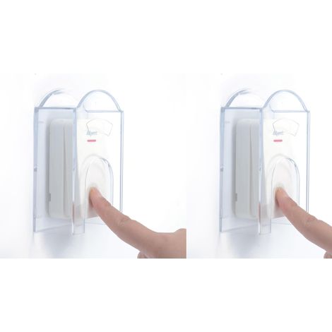 (10,1 x 7,3 x 4 cm) Transparente Außenhülle für kabellose Türklingel, wasserdichter Kunststoff, passend für Türklingelknöpfe (1/5)