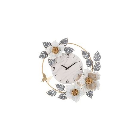 Horloge murale fleurs 64 x 8x64 (1/5)