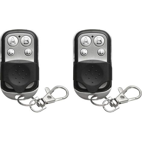 Two universal garage door remote controls, fixed code 433.92 MHz, universal garage door remote control. (1/5)