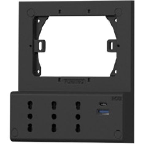 Multipresa incasso 3 prese e usb rosi - rs94135
