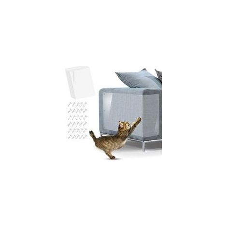 6 Protection Canape Chat Protecteur de Rayure de Chat Anti-Griffures Sticker pour Chat Protecteur de Rayure de Chat Auto-adhésives avec 30 Vis Tapis griffoir pour Canapé Table Meubles Porte H737 (1/5)