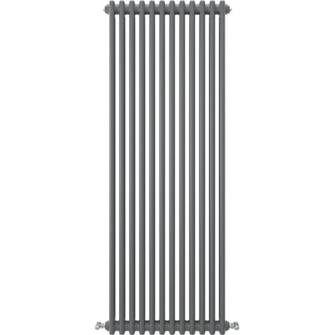Acezanble Vertical Traditional Cast Iron Style Radiator 1500x560mm 3 Column Anthracite