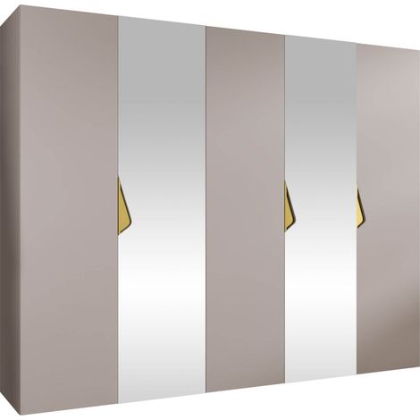 Armario Hartford 626, Cachemira, 202x250x52cm, Puertas de armario: Con bisagras, Número de estantes: 0 (1/5)