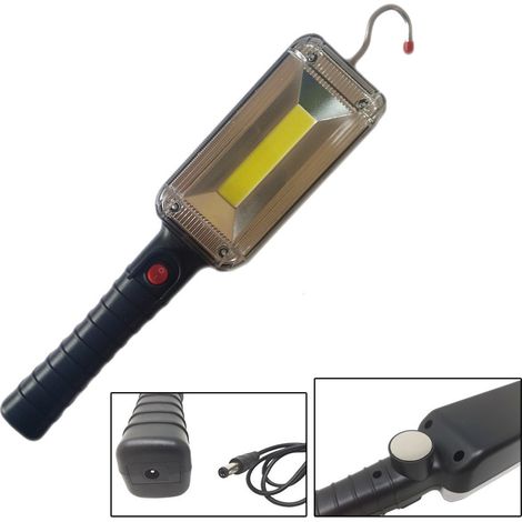 TrAdE Shop Traesio - Lampada Torcia Strip Led Lavoro Portatile Ricaricabile Gancio Calamita Zj859 V2 - (1/4)