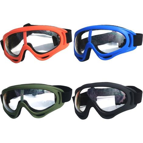 Lunettes de protection pour enfants, lunettes de moto, lunettes de protection coupe-vent, lunettes de cyclisme réglables pour laboratoire, cyclisme, ski, activités de plein air (1/5)
