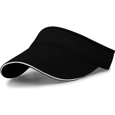 Visière de protection UV pour femme et homme, casquette de plage avec large bord, protection solaire (1/5)