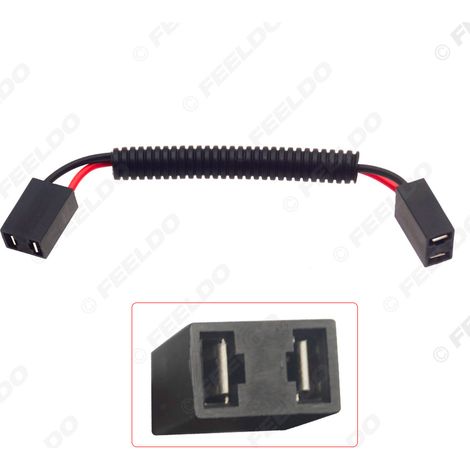 Adaptateur de câble pour phares automobiles LED/HID, prise H7 vers connecteur de conversion de phares H7.