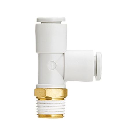 Adaptateur tube à tube en T SMC KQ2Y vers R 3/8 10 mm ( Prix pour Sachet de 5 )