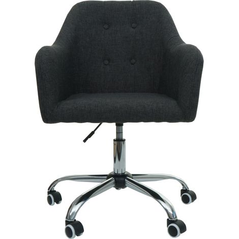 Chaise de bureau HWC-L92, chaise pivotante chaise de bureau chaise d'ordinateur fauteuil de bureau chaise, avec accoudoi (1/5)