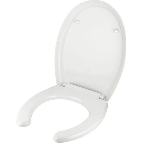 Weißer thermogeformter Sitz mit vorderer Öffnung Idral Easy 11200/E weiß (1/2)