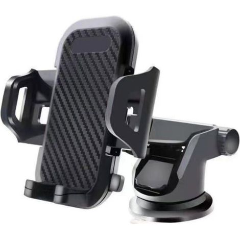 Support Téléphone Voiture Ventouse - Rotation 360° - Libération Rapide - Pour Parabrisse Et Surfaces Lisses - 1 Pièce (1/3)