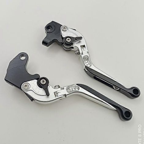 Pour Yamaha YZF R125 2008-2014 Poignée de klaxon de frein modifiée Levier d'embrayage ( argent 1) (1/5)